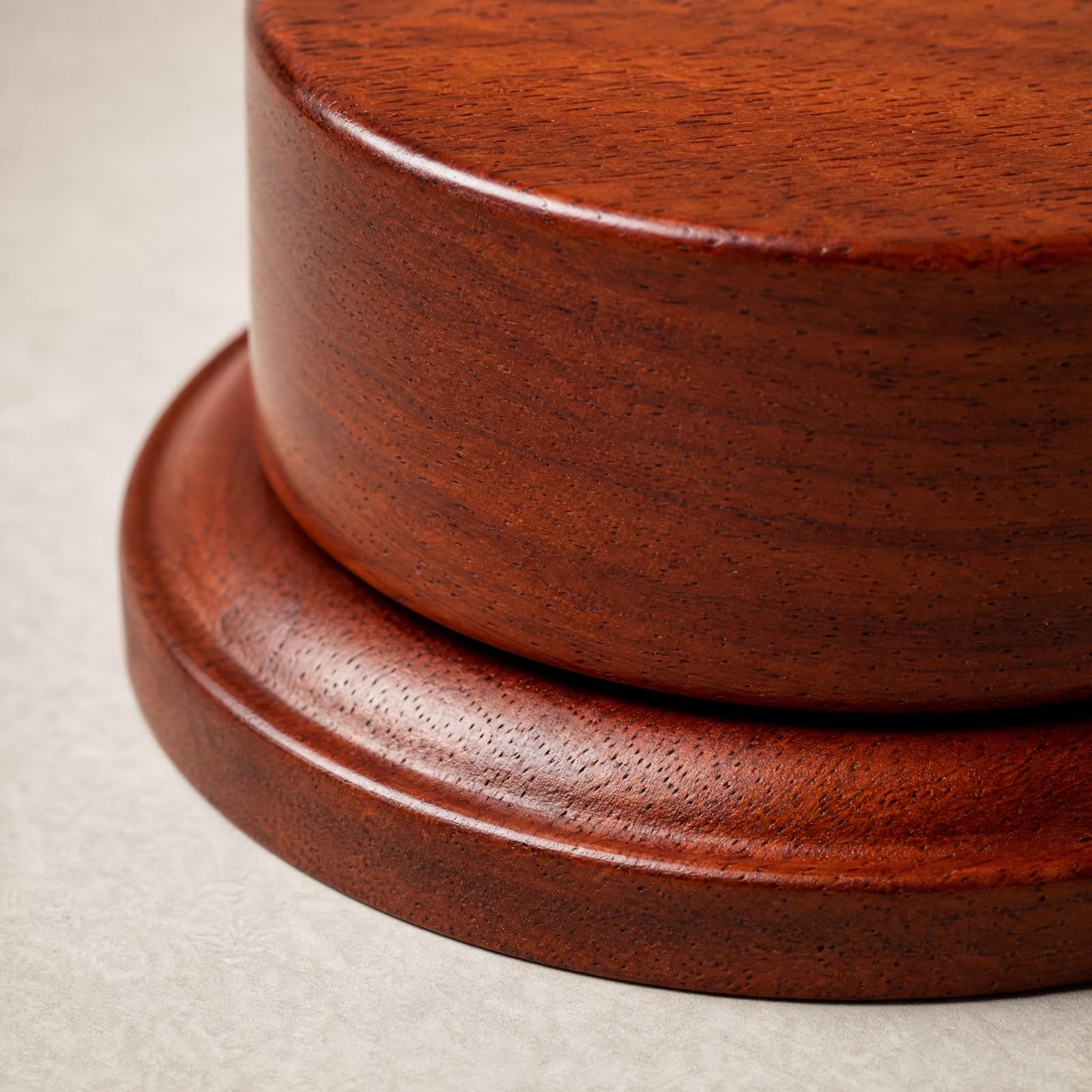 Rund Präsentationssockel aus klassisch traditionell rund -Sockel mit höht Plattform zu bedienen für Teeliebhab , 12cmx7cm