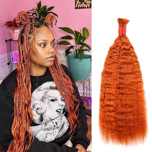 Extensiones de cabello humano a granel para trenzar, sin trama, para trenzar, 24 pulgadas (3.53 onzas (3.53 oz (1 paquete2 paquetes)) 100% sin