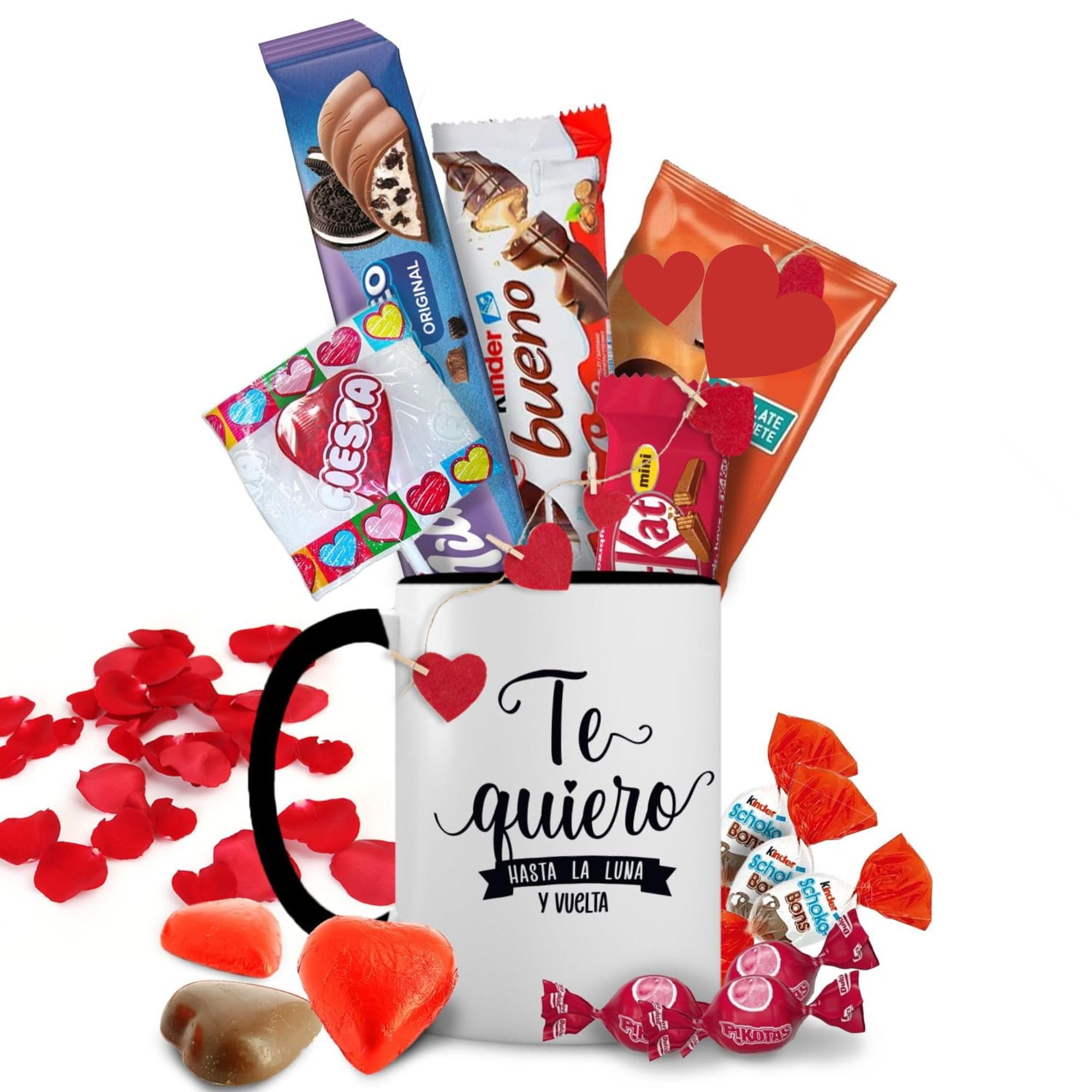 Taza Regalo Día de la Madre con de +14 Chocolates - Regalo Original con Chocolatinas Kinder,Milka,Kit-Kat y Chucherías - "La Mejor Mamá de Todas" — view 8