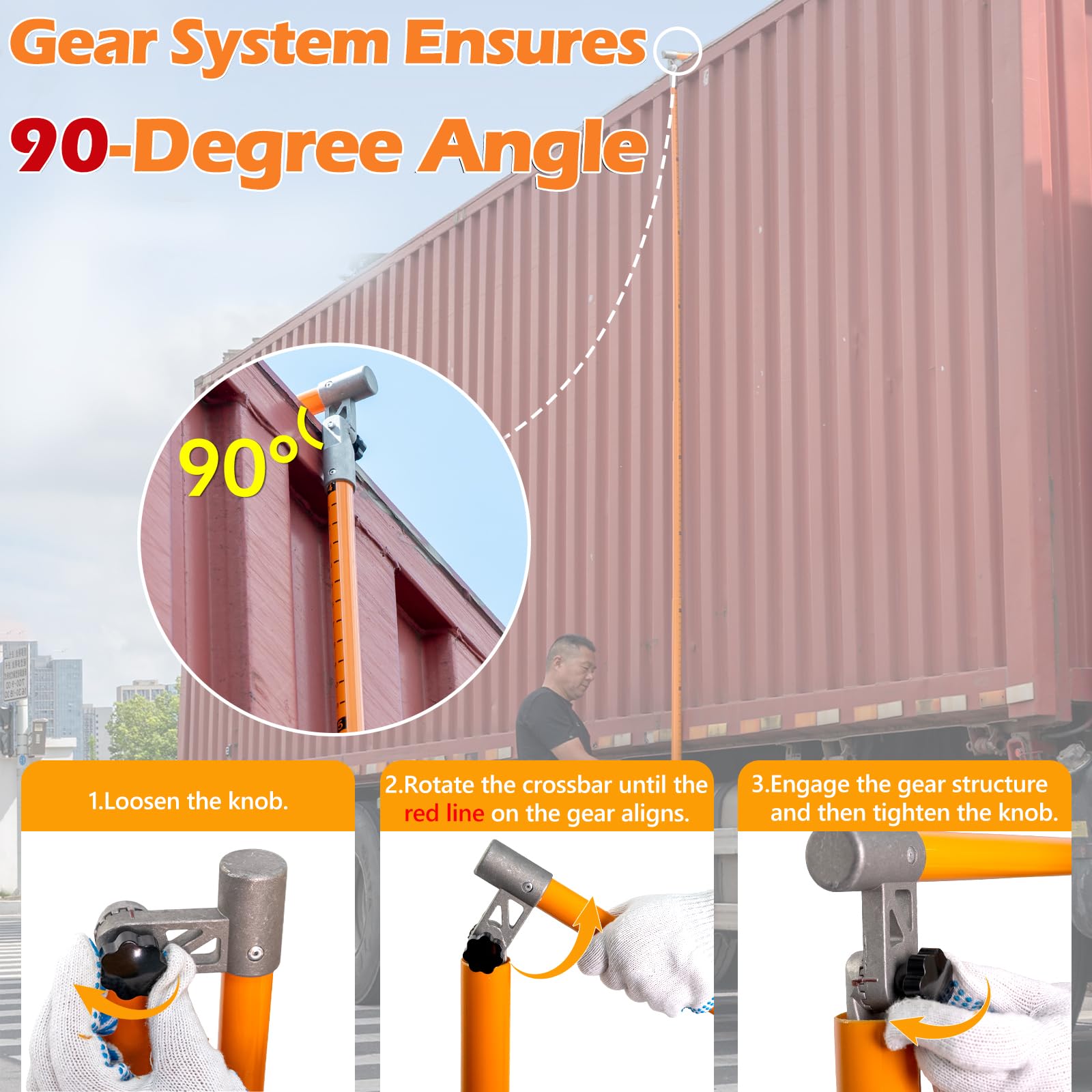 Truck Height Stick - 15FT Fiberglass Measuring Tool -6
