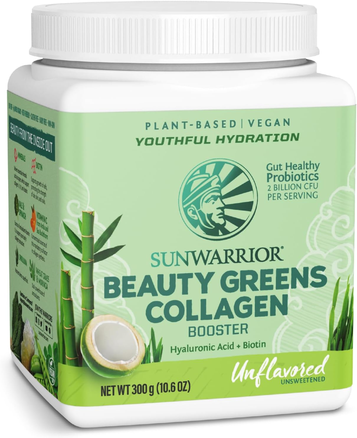 - Beauty Greens Collagen Booster, Unflavored, 10.6 oz (300 g)