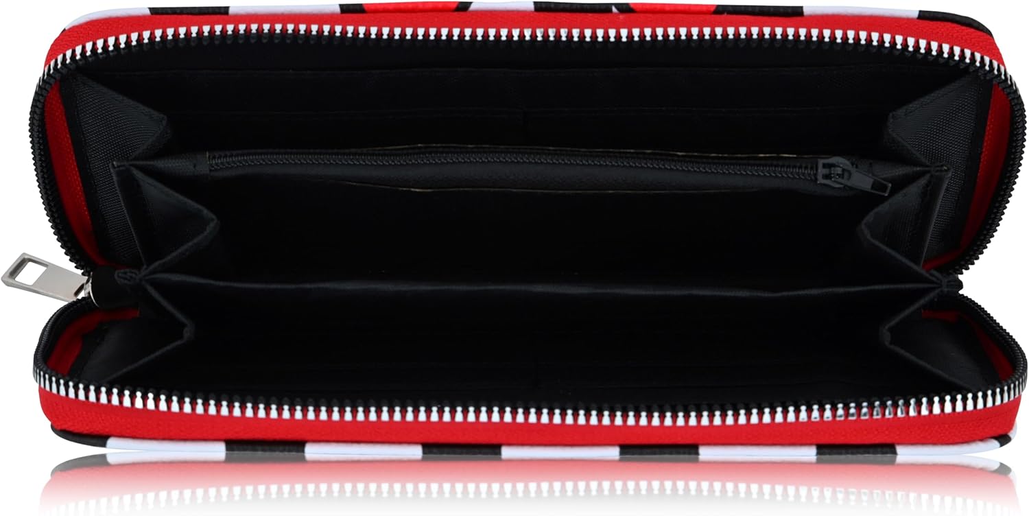 Fast Forward Disney Minnie Mouse Wallet Women - PU Leather Wristlet Wallets for Women - Mickey Mouse Minnie Mouse Red Wristlet Wallet - Image 3