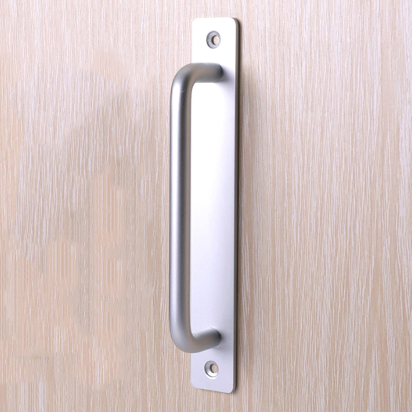 Uchwyty do szafek, uchwyty do szuflad, zestaw 2 szt. Uchwyty do drzwi przesuwnych Silver Barn Solidne okucia ze stopu aluminium, do mebli, szafek, szafek, kuchni, łazienki