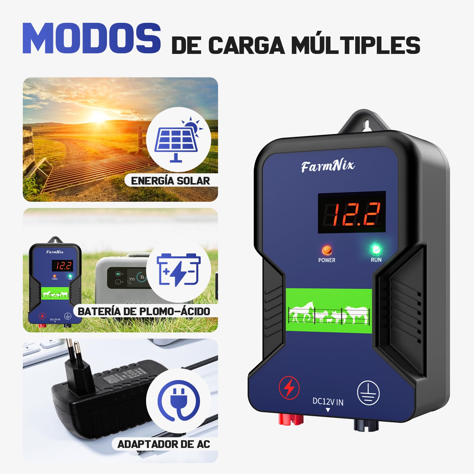 KEENSO Chargeur De Clôture électrique Pour Ferme Électrificateur De