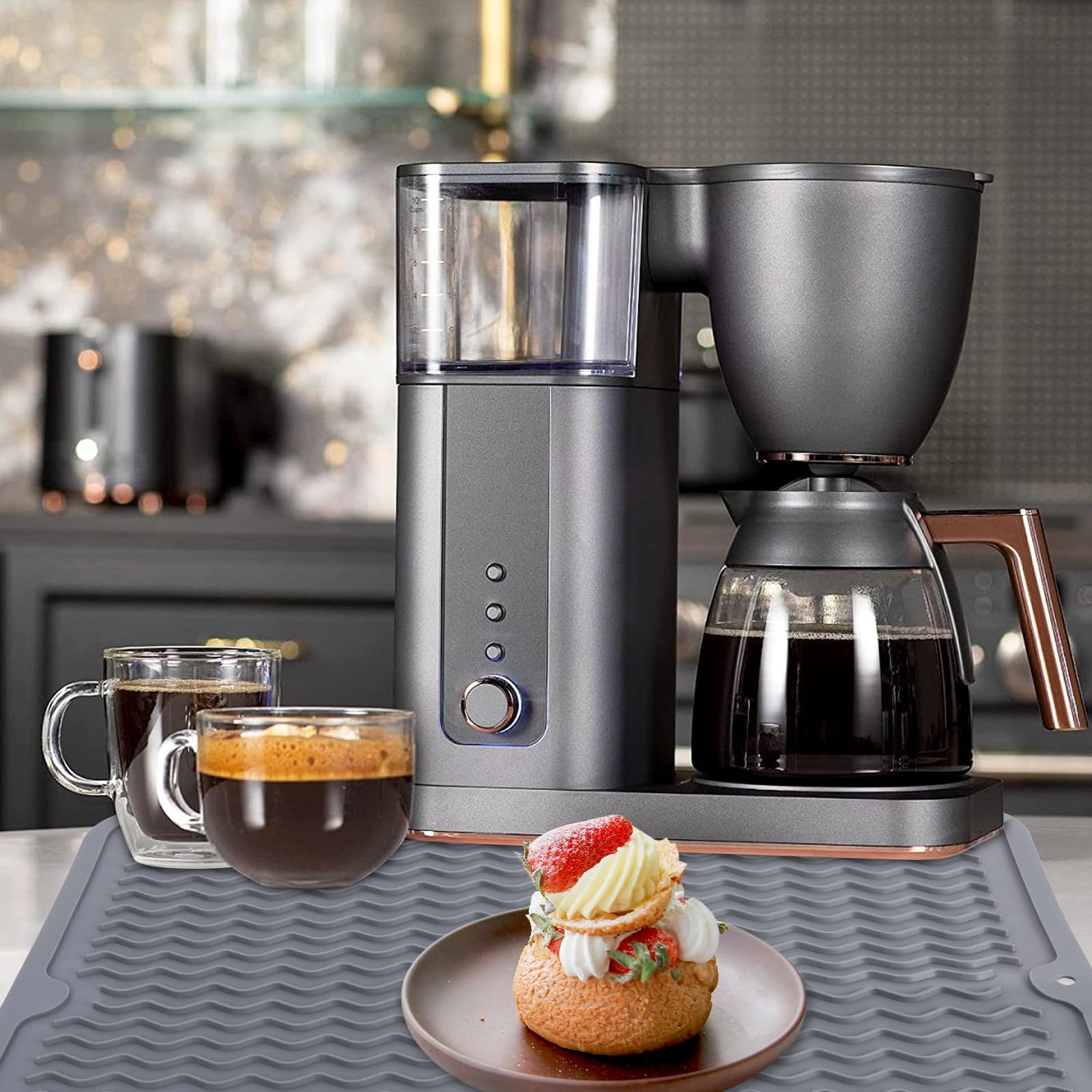 TIANYI-Tapis D'égouttement En Silicone, Tapis D'égouttement Pliable