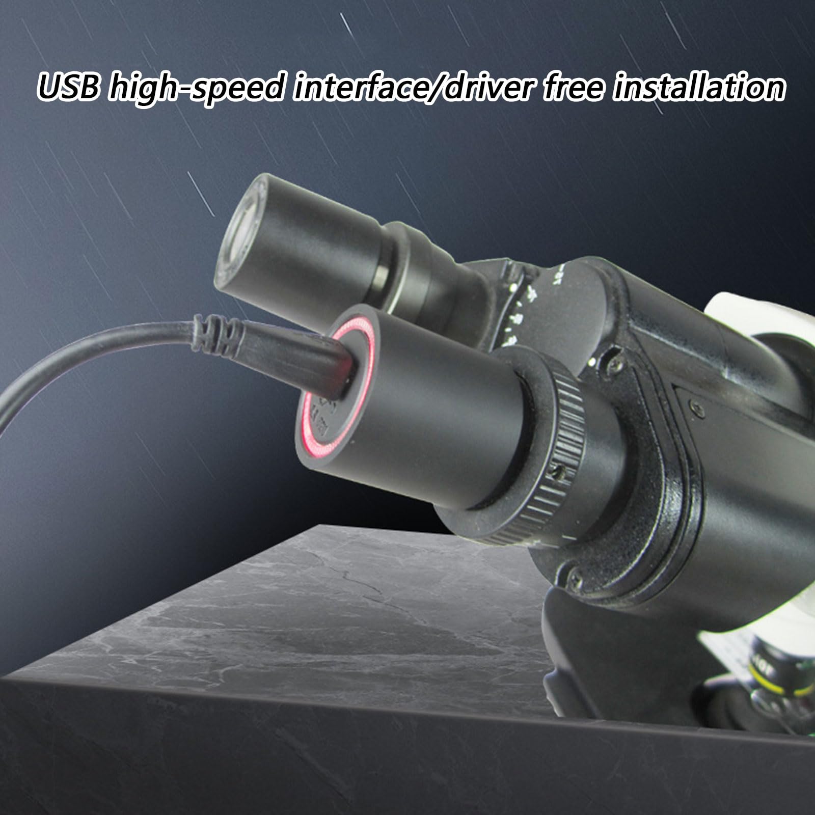 Resolución 2 Resolución ocular digital Accesorios de cámara de microscopio Alta ampliación para imágenes microscópicas Accesorios para microscopio