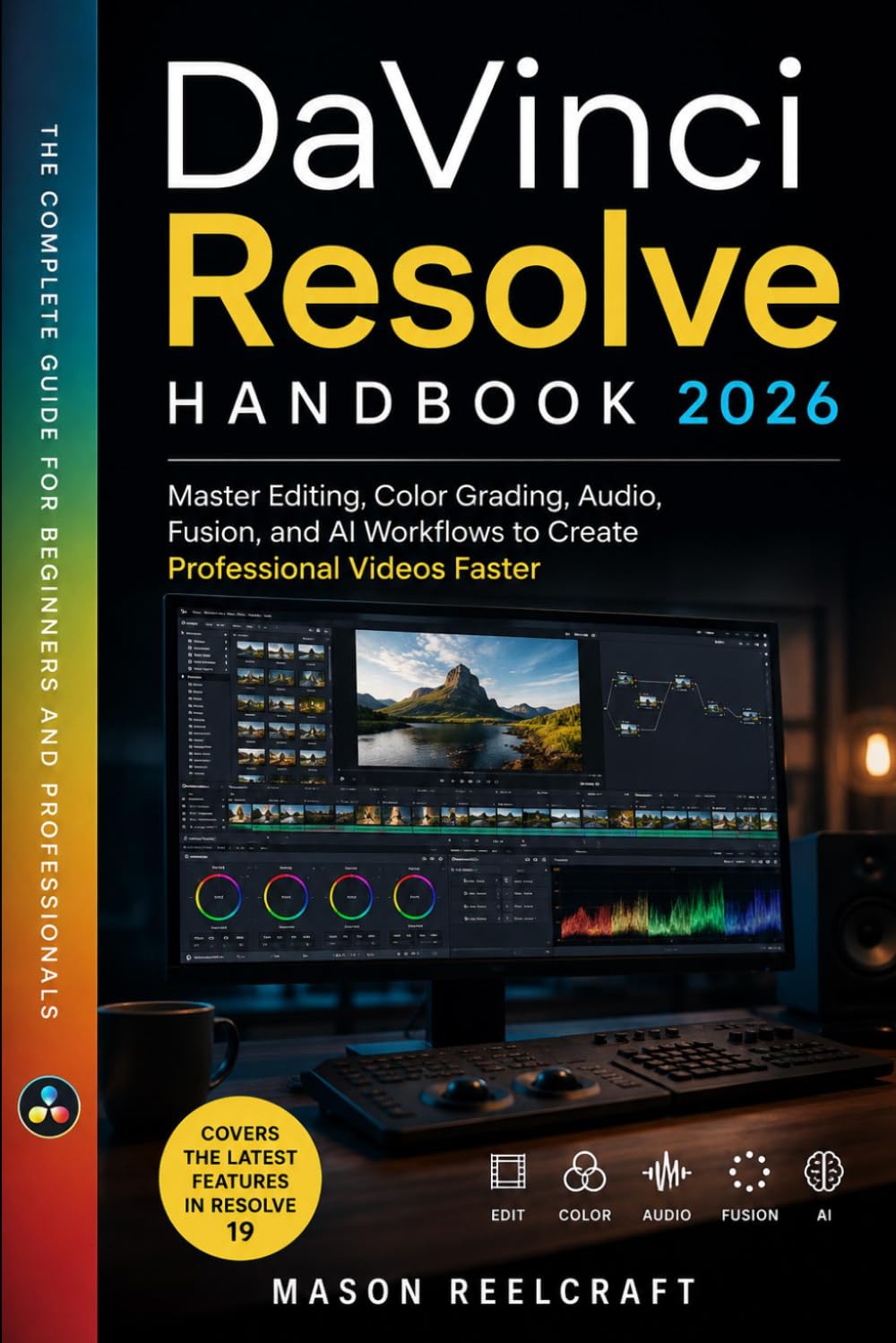 DaVinci Resolve Handbook 2026: Master Editing, Color Grading, Audio, Fusion, and AI Workflows to Create Professional Videos Faster
