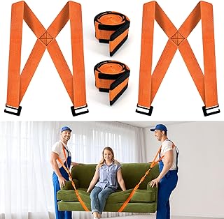Moving Straps, Lifting Straps for 2Person, Furniture Shoulder Straps, Moving Straps Lifting Heavy Duty for Furniture Appliances Mattresses Easily