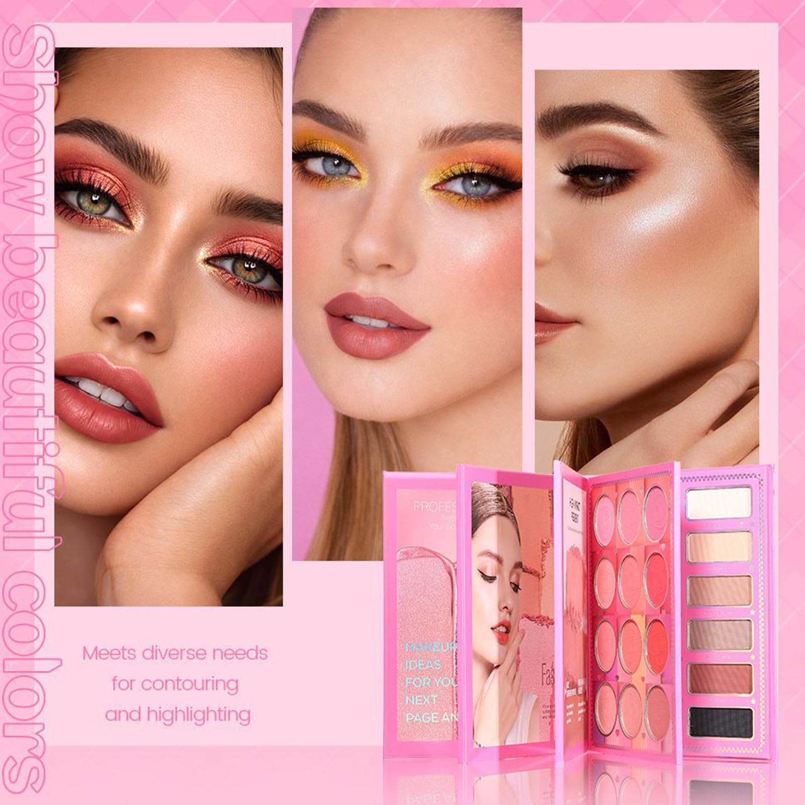 Lidschatten Palette Langanhaltende Und Verwischungssichere | Matte und Glitzer Lidschatten Palette Für Frauen Mädchen Mütter Freundinnen Outdoor Reisen Dating Und Party
