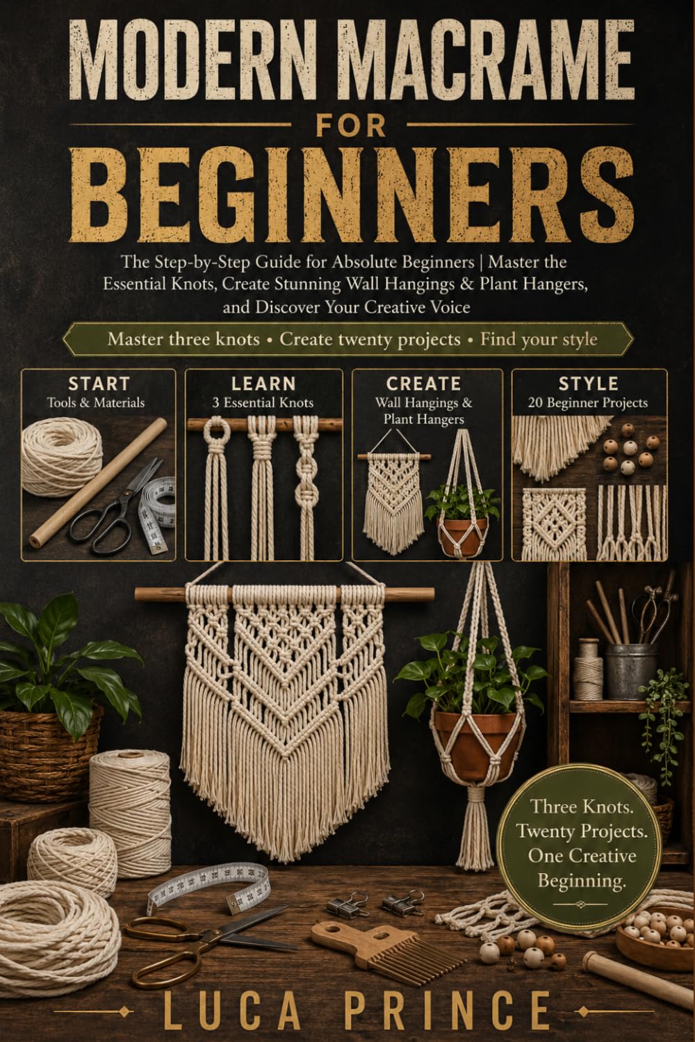 Modern Macrame for Beginners: The Step-by-Step Guide for Absolute Beginners | Master the Essential Knots, Create Stunning Wall Hangings & Plant Hangers, and Discover Your Creative Voice