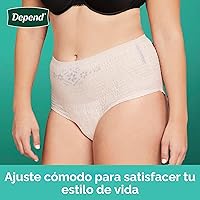 Vista 5 de Depend Fresh Protection - Ropa interior para adultos con incontinencia y fugas de vejiga posparto para mujer, desechable, máximo, extragrande