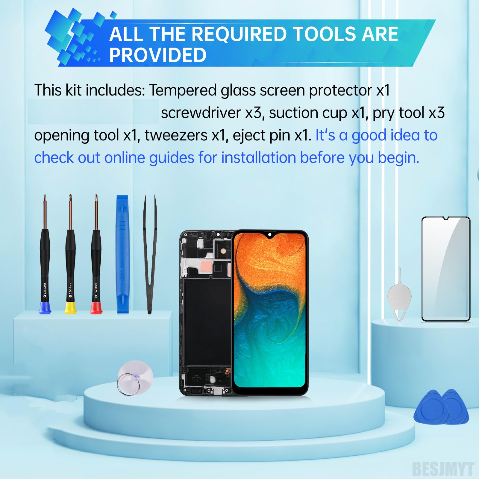 Amazon.com: BESJMYT for Samsung Galaxy A20 Screen Replacement with