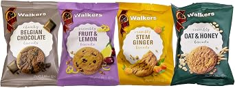 Walkers Shortbread Twin Pack Assorted Biscuits, Traditional Scottish Recipe, 25g 100 x Twin Pack