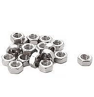 Vista 6 de cSeao 100 tuercas hexagonales 1/4-20 de acero inoxidable 304, acabado liso