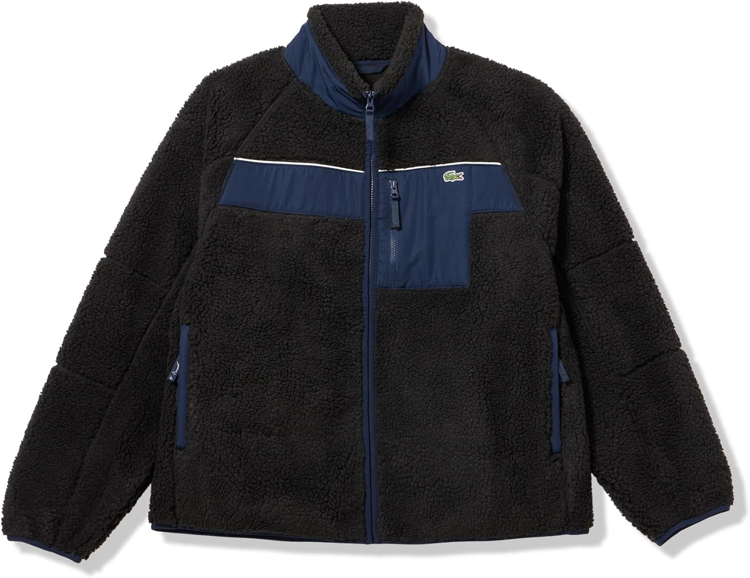 Lacoste Men's Colorblock Sherpa Fleece Jacket