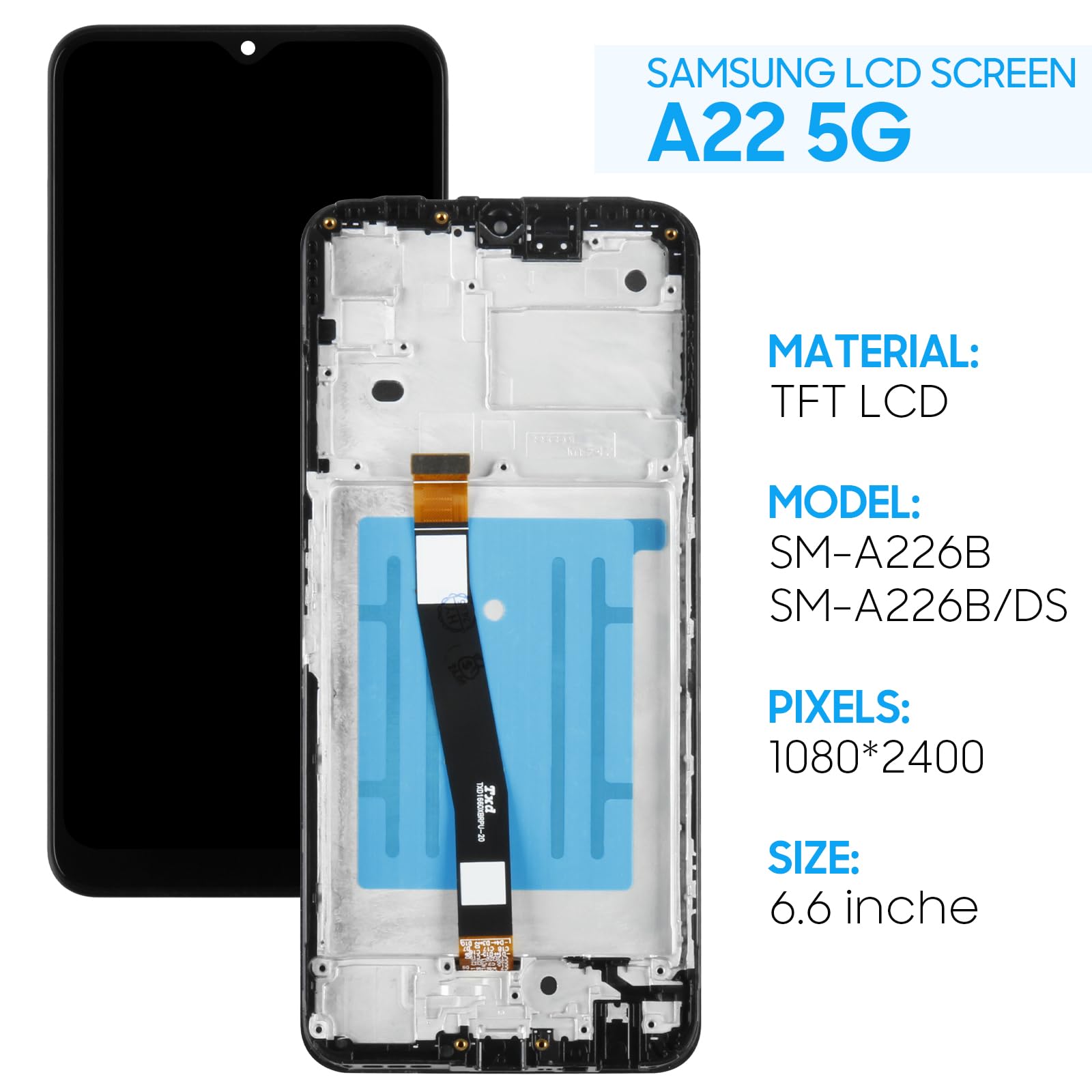Amazon.com: Yondista for Samsung Galaxy A22 5G Screen