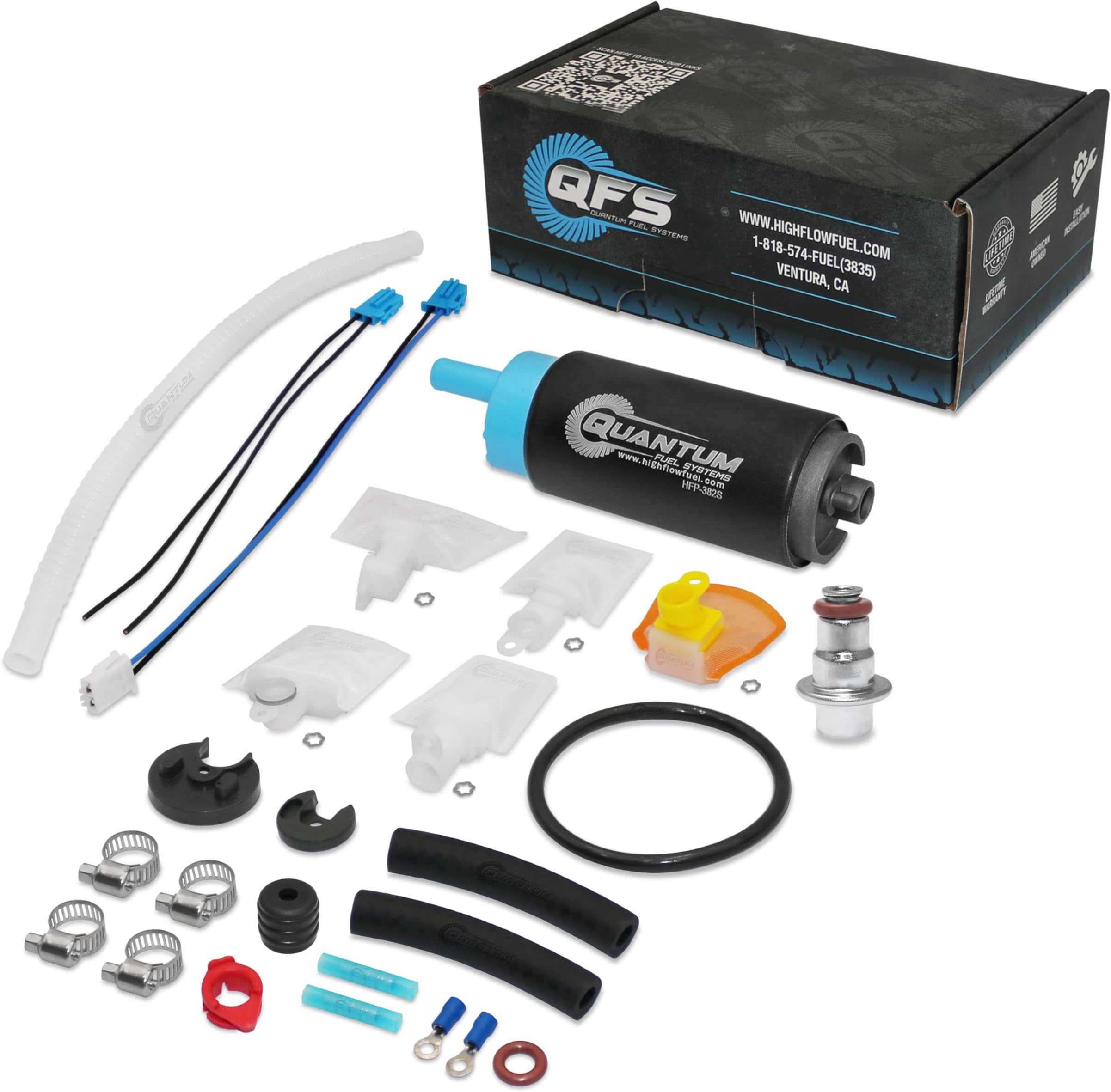 QFS Fuel Pump Kit for Kawasaki Ninja, H2, & Vulcan Motorcycle Models (2000-2025) & Jet Ski Ultra 300/310 Models (2011-2021), Restores OE Performance