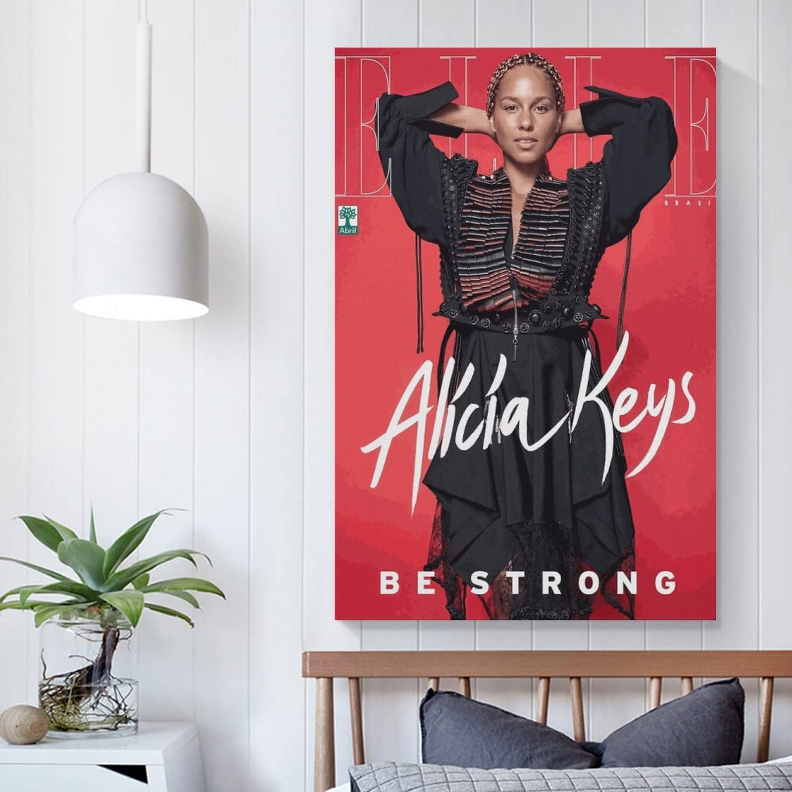 Poster Alicia Keys 60x90 Cm - Stampa Su Tela Per Decorazione Casa - Senza Cornice - Foto 11