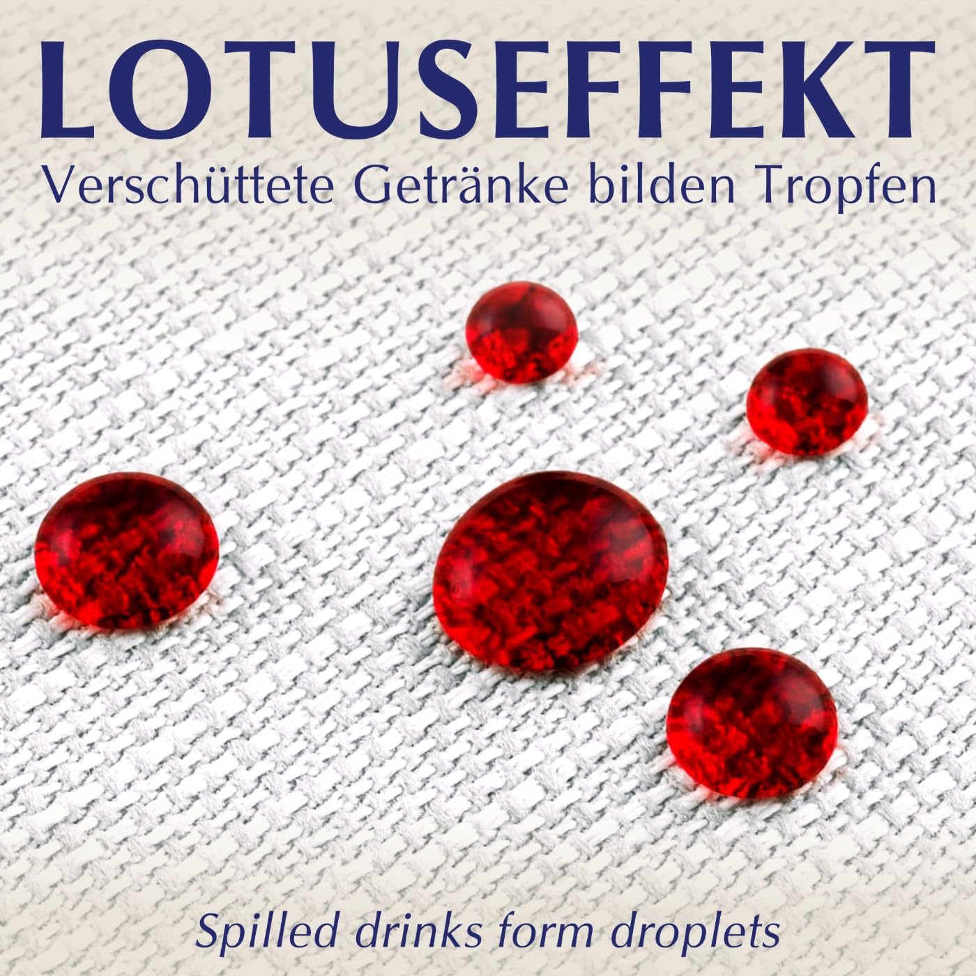 Tischdecke mit Spitze 100x100 cm Mitteldecke Weiß in Leinenoptik mit 7cm Baumwollspitze - Baumwolle Polyester 230g/m² Schwere Qualität, Fleckschutz mit Lotuseffekt