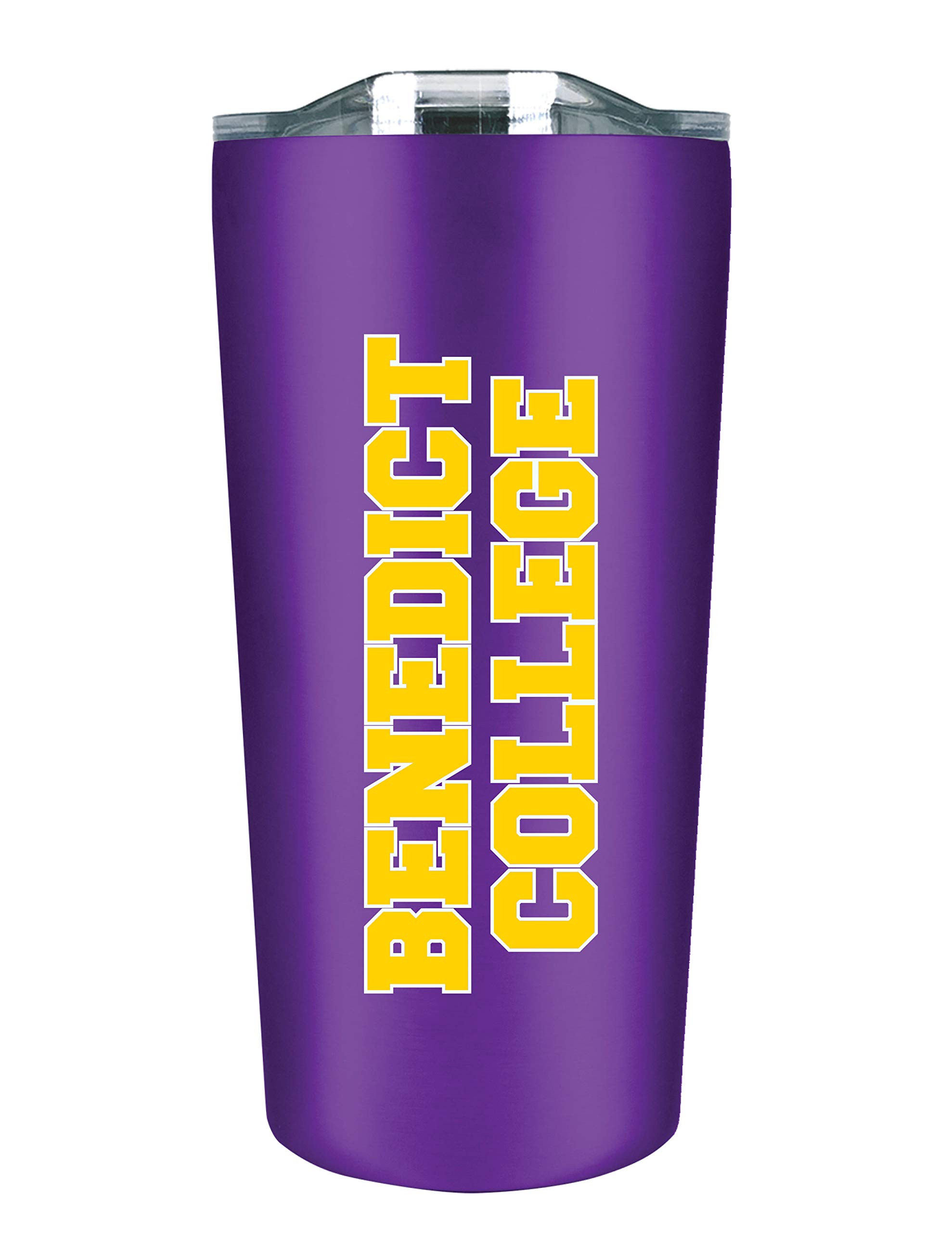 The Fanatic Group Personalized Benedict College Double Walled Soft Touch Tumbler, Design-1 - Purple