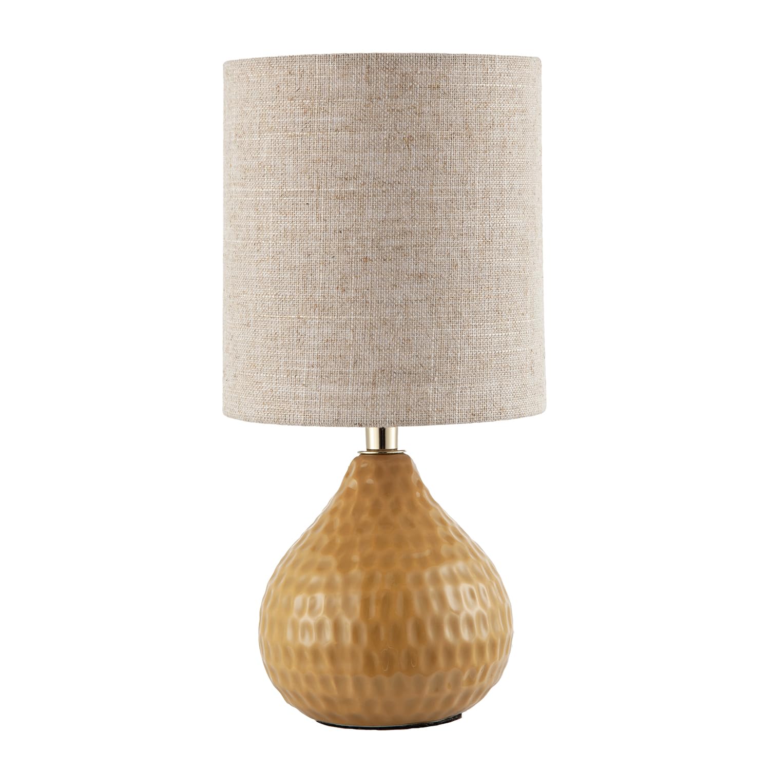 Happy Homewares Ceramic Table Lamp - Yellow - 20cm