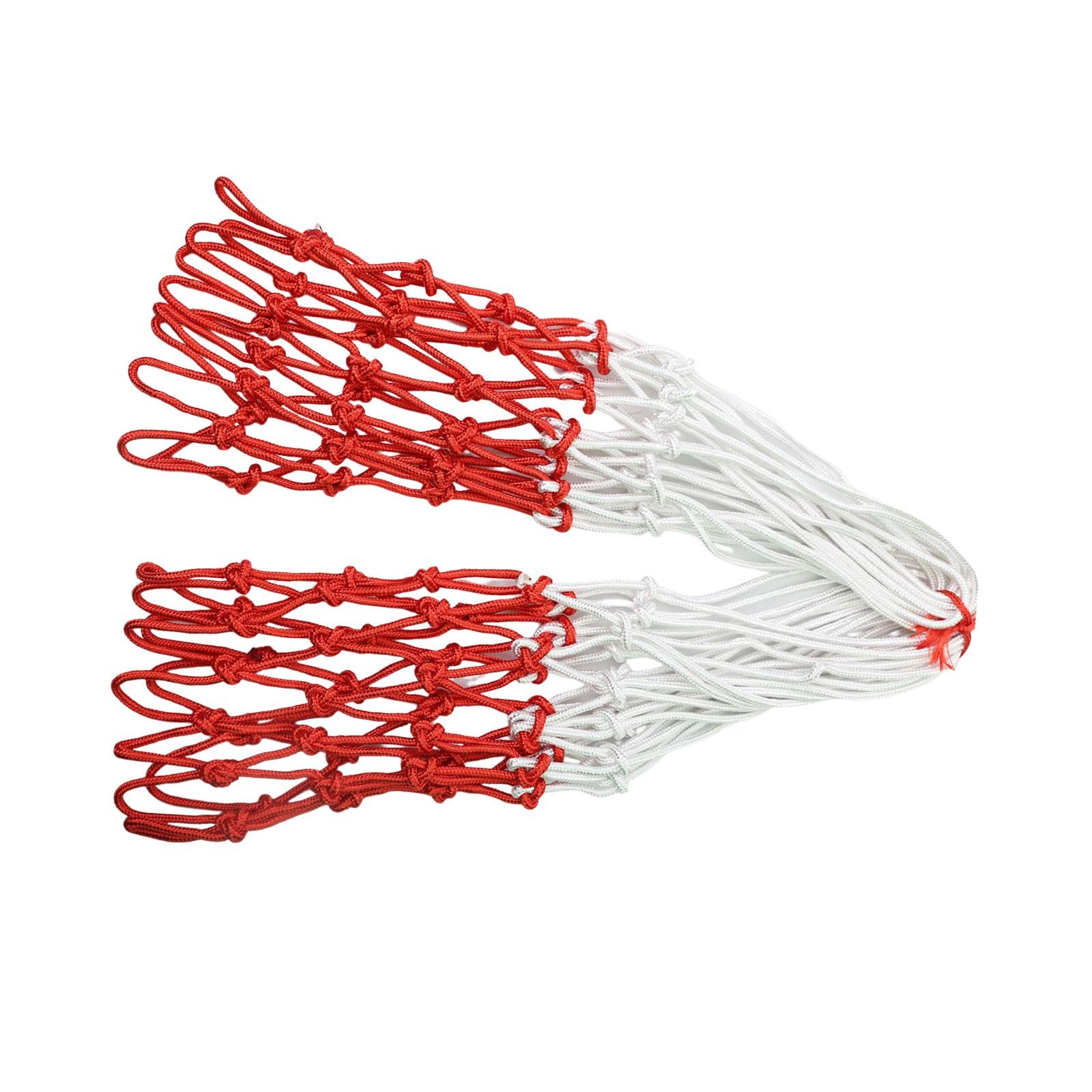4 Ersatz Basketballnetze, Nylonnetz für Den Außenbereich, Basketball Backboard Komponenten, Standard Indoor Körbe Und