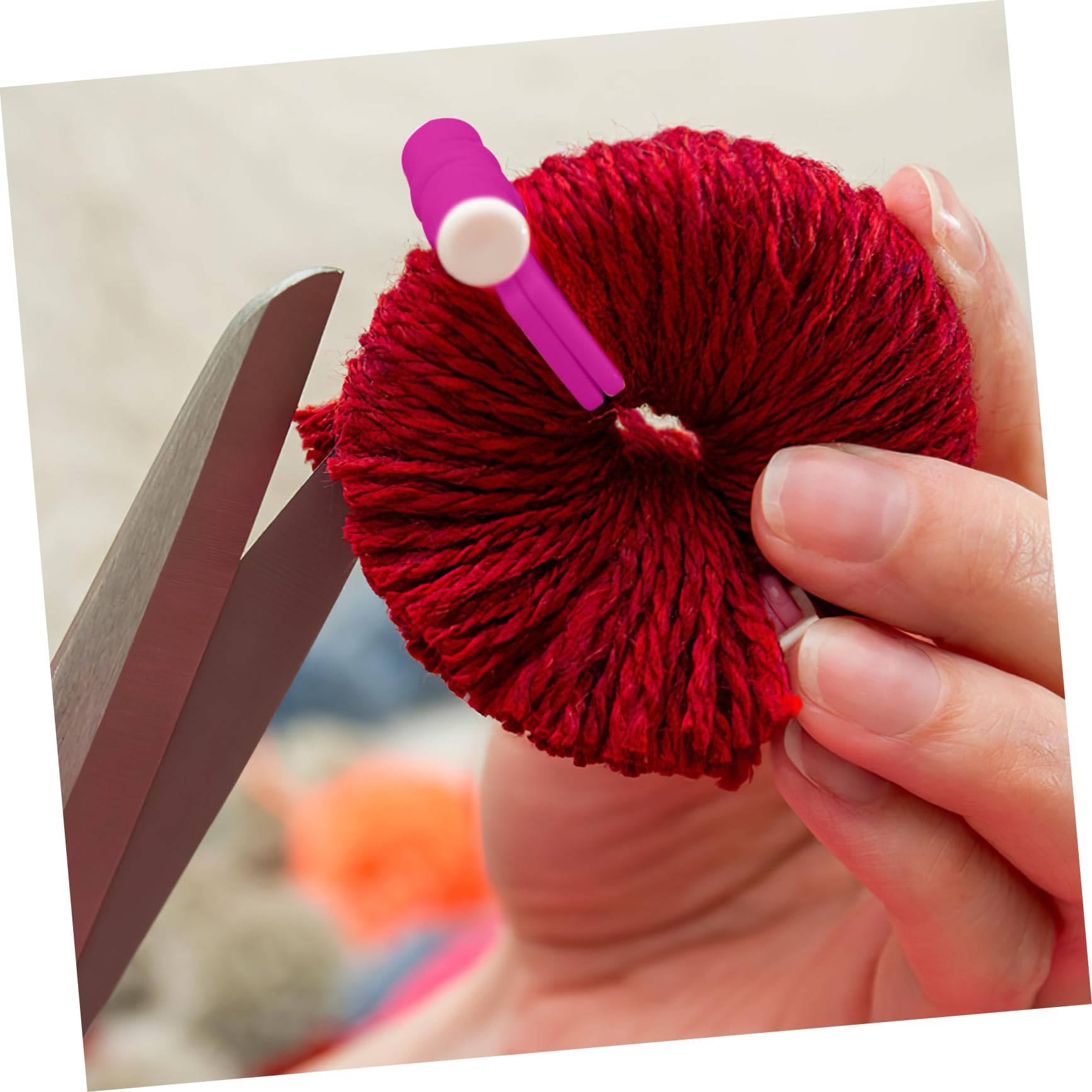SEWACC 24stücke Teiliges Pompom Maker Aus Fluff Bastelwerkzeug Für Strickprojekte Und Kreative Handarbeiten