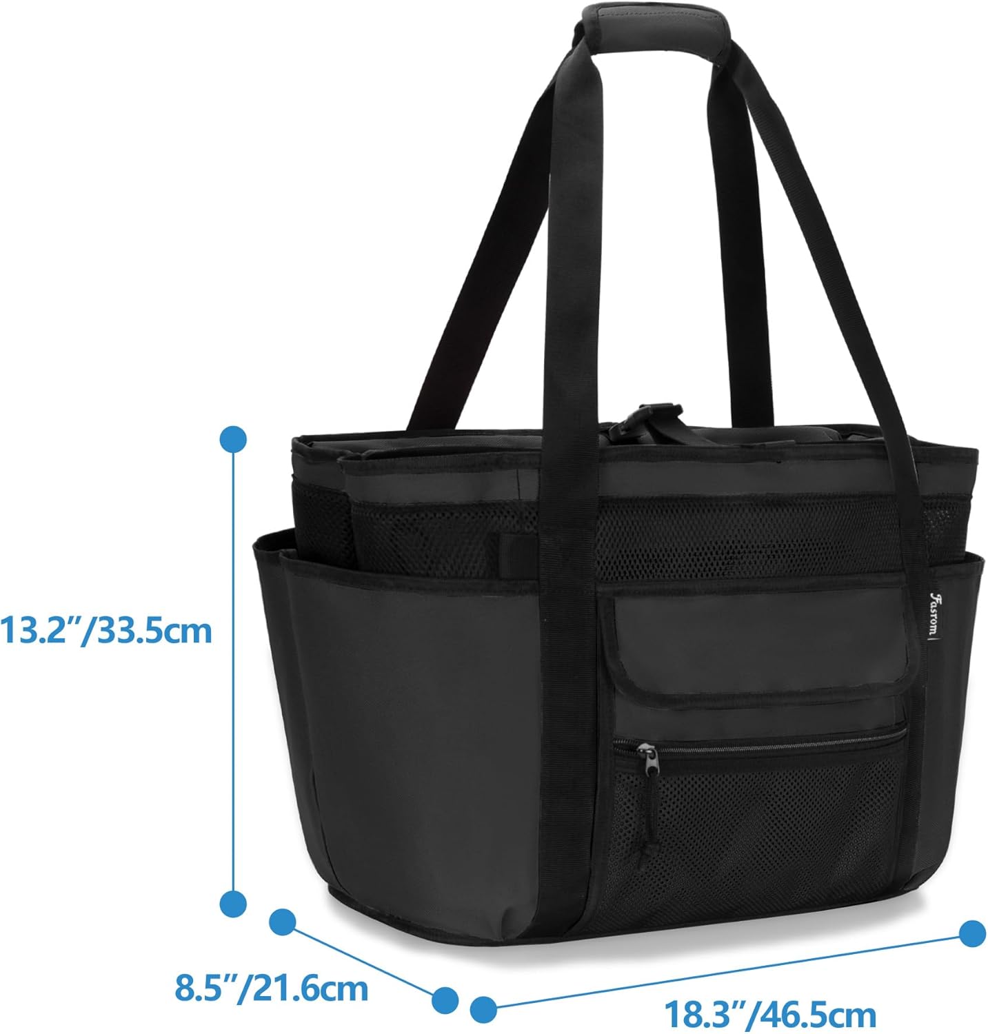 Fasrom XL Beach Tote Bag with Cooler Compartment, Large Mesh Beach Pool Bag with Wet & Dry Separation for Swim, Travel - Image 7