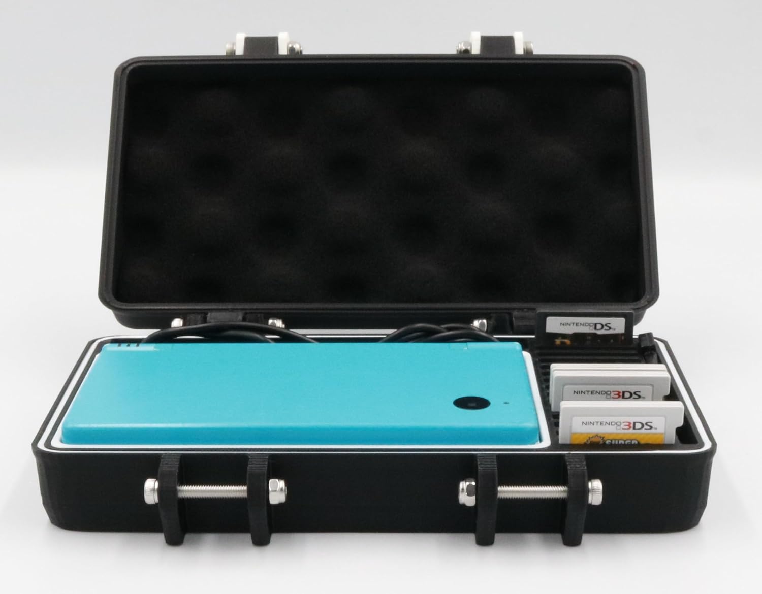 Rugged Protective Carrying Case for DSi with Removable Flexible TPU Cushion, Foam and O-ring for Full System Protection - Image 2