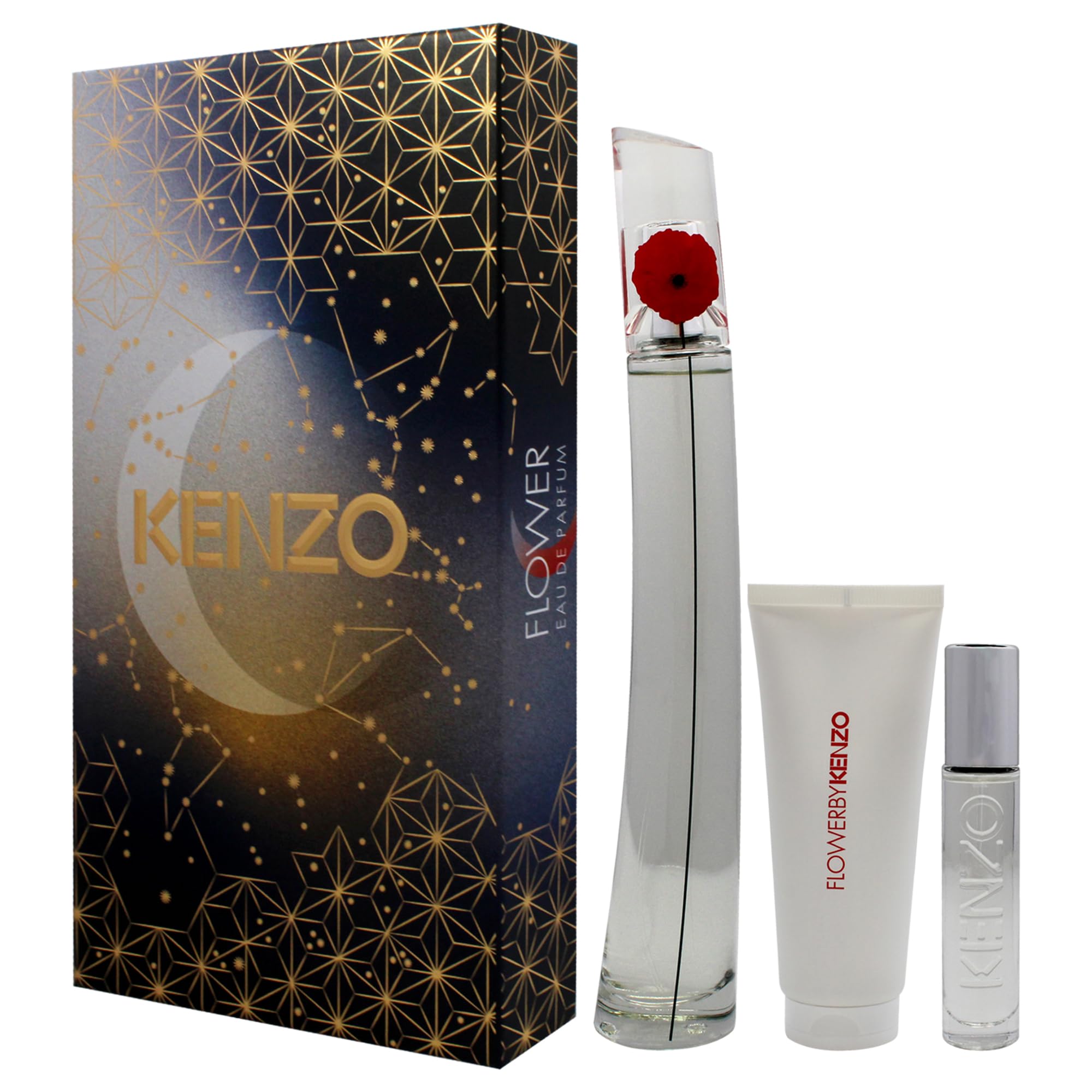 Amazon.com : Flower by Kenzo for Women - 3 Pc Gift Set 3.3oz EDP
