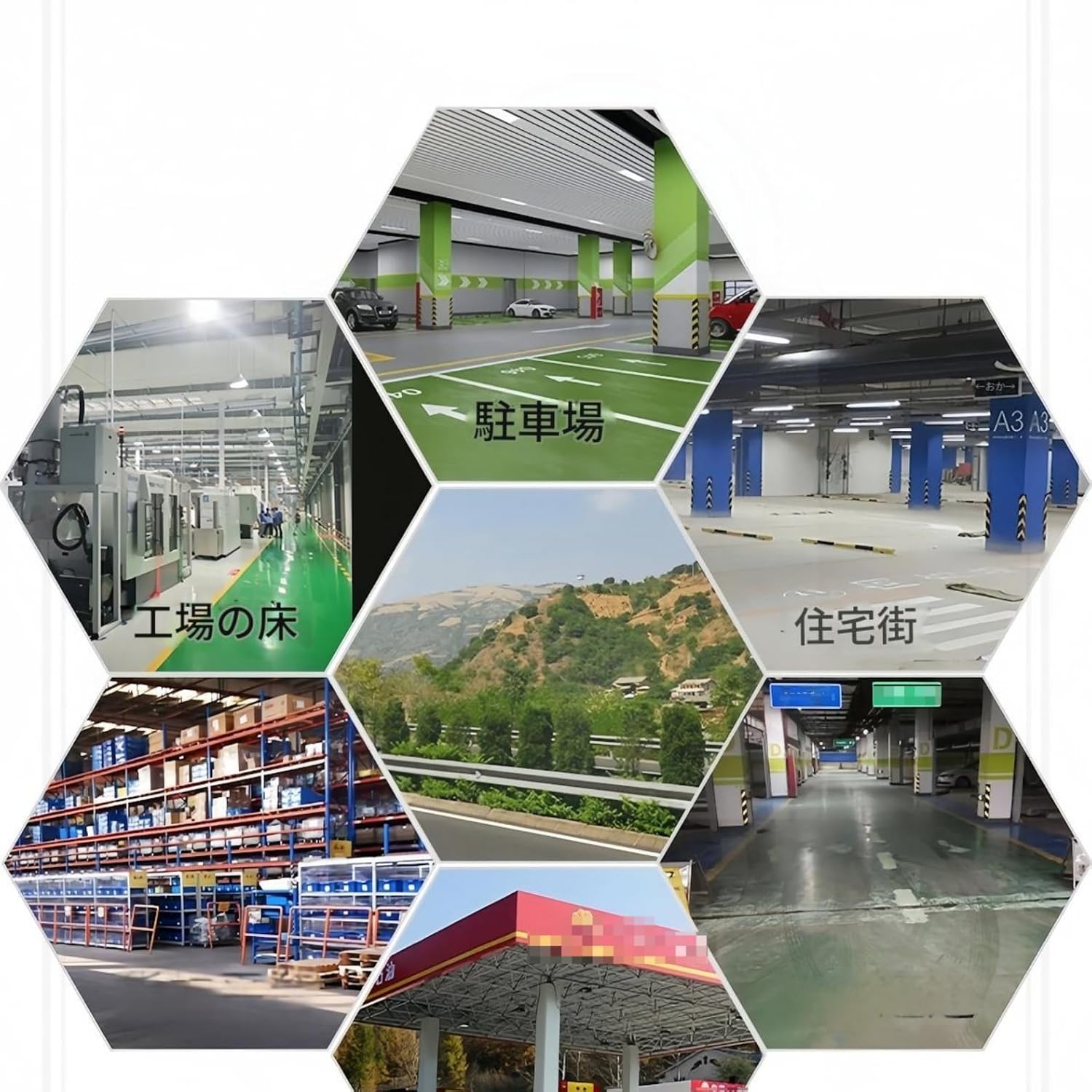 駐車ポール・バリアボラード 固定型 750mm | スチール製・反射テープ付き | 車止め/安全バリケード/駐車場・工事現場用・取り