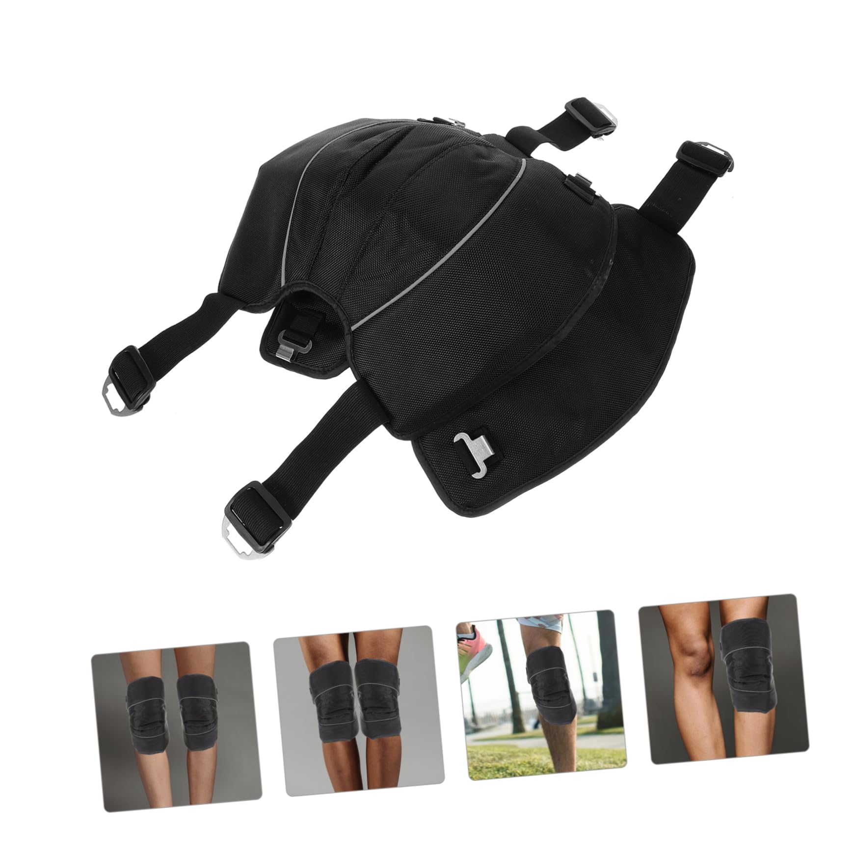 10piezas Rodilleras Ajustables Para Motocicleta y Ciclismo Protección Cómoda y Resistente Para Actividades Al Aire Diseño Ergonómico Material Resistente