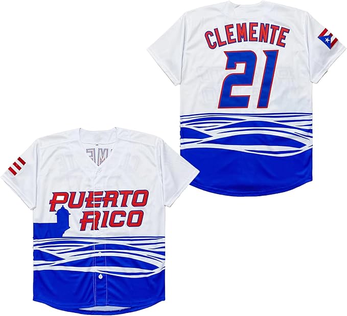 Baseball Jersey Kids 2022 21 Roberto Clemente Retro Jersey Grey