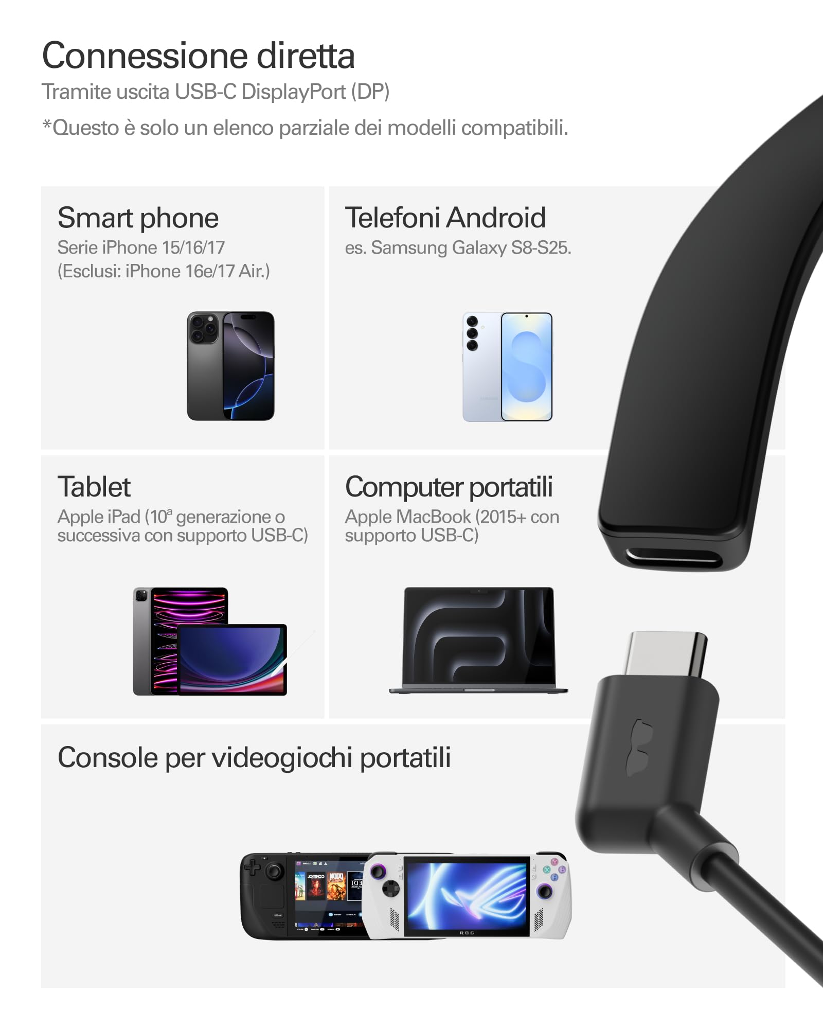 RayNeo Air 4 PRO Occhiali AR/XR, Display HDR10, Chip Vision 4000, Cinema Virtuale 201 Pollici, Audio di Bang & Olufsen, 3D per Film e Giochi per iPhone 17,16,15/Android/Switch 2/Mac/Steam Deck/PS4/5