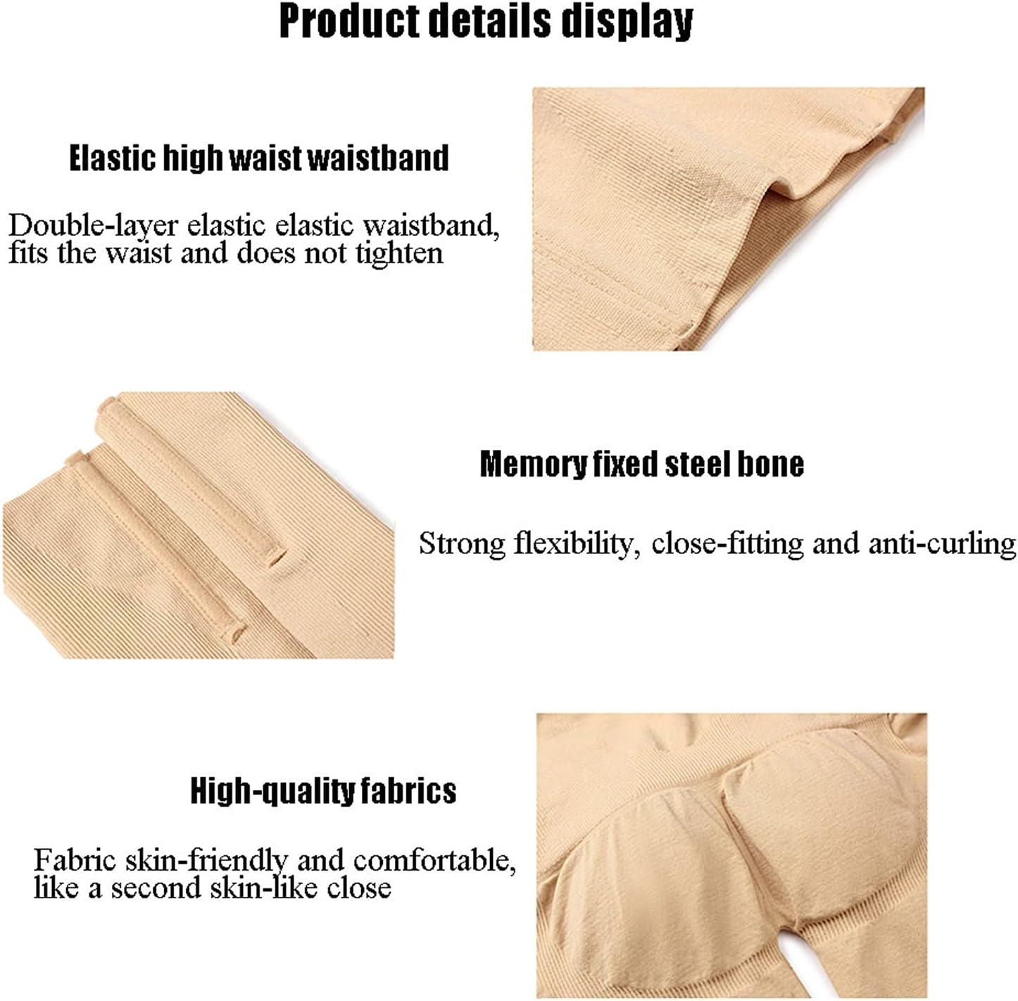 Body Shaping Shorts Shapewear for Women Tummy Control High Waisted Smooth (Brown Large)