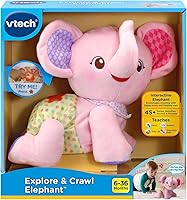 Vista 7 de VTech Baby Explore and Crawl Elefante, Rosa