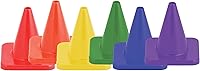 Vista 20 de Champion Sports 9" High Visibility Flexible Vinyl Cone (Set of 6) for Athletics