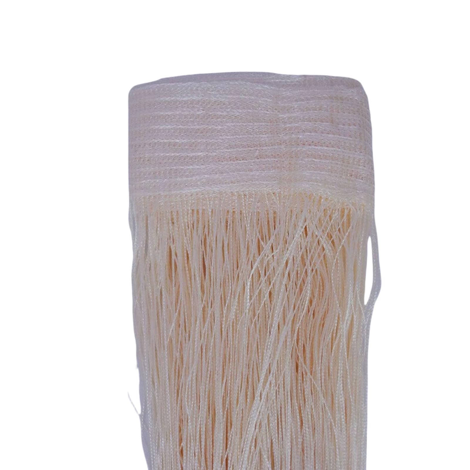 Lot de 2 rideaux de porte décoratifs à franges avec passe-tringle pour porte, séparateur de pièce, pour chambre à coucher et fêtes (beige, 100 x 200 cm)