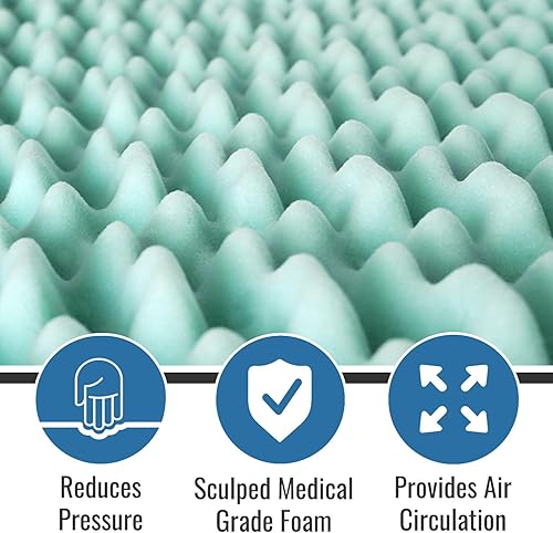 Miniatura 3 de Duro-Med - Cojín para cama (contorneado), color azul, 552-8002-0000, Azul, 1