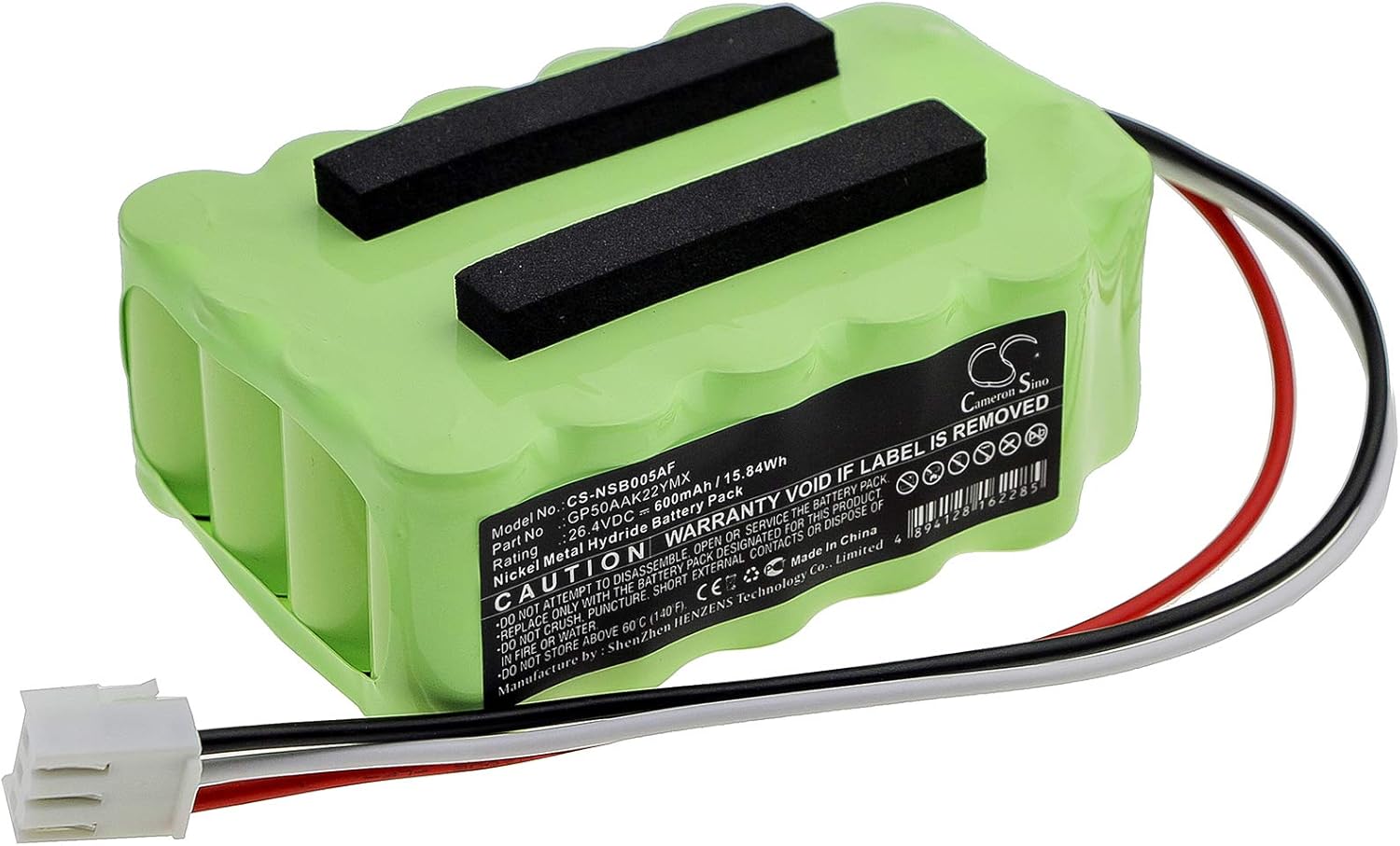 Cameron Sino Battery for MANUSA 0111360177, GP50AAK22YMX, NT050AAK22YMX-R, SEBA05 PN:MANUSA GP50AAK22YMX 600mAh / 15.84Wh