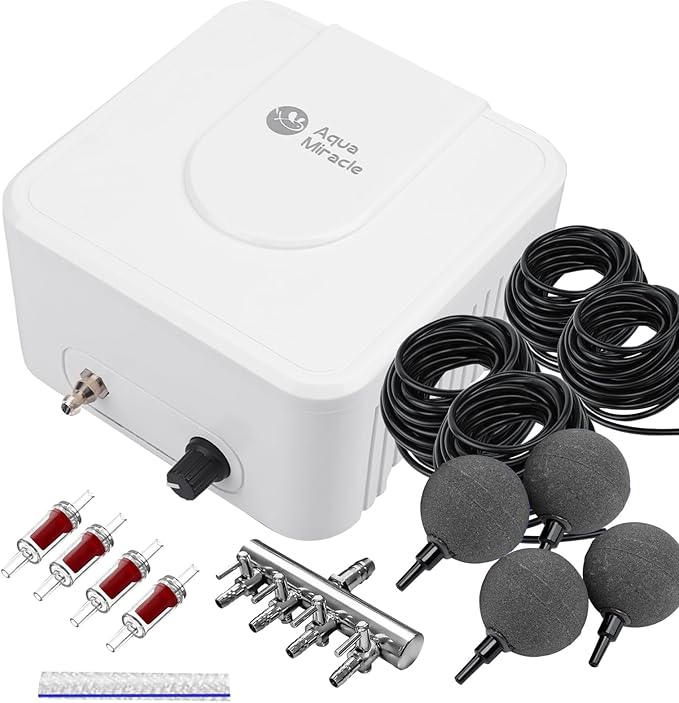 AquaMiracle Pond Air Pump Koi Pond Aerator Pond Bubbler for