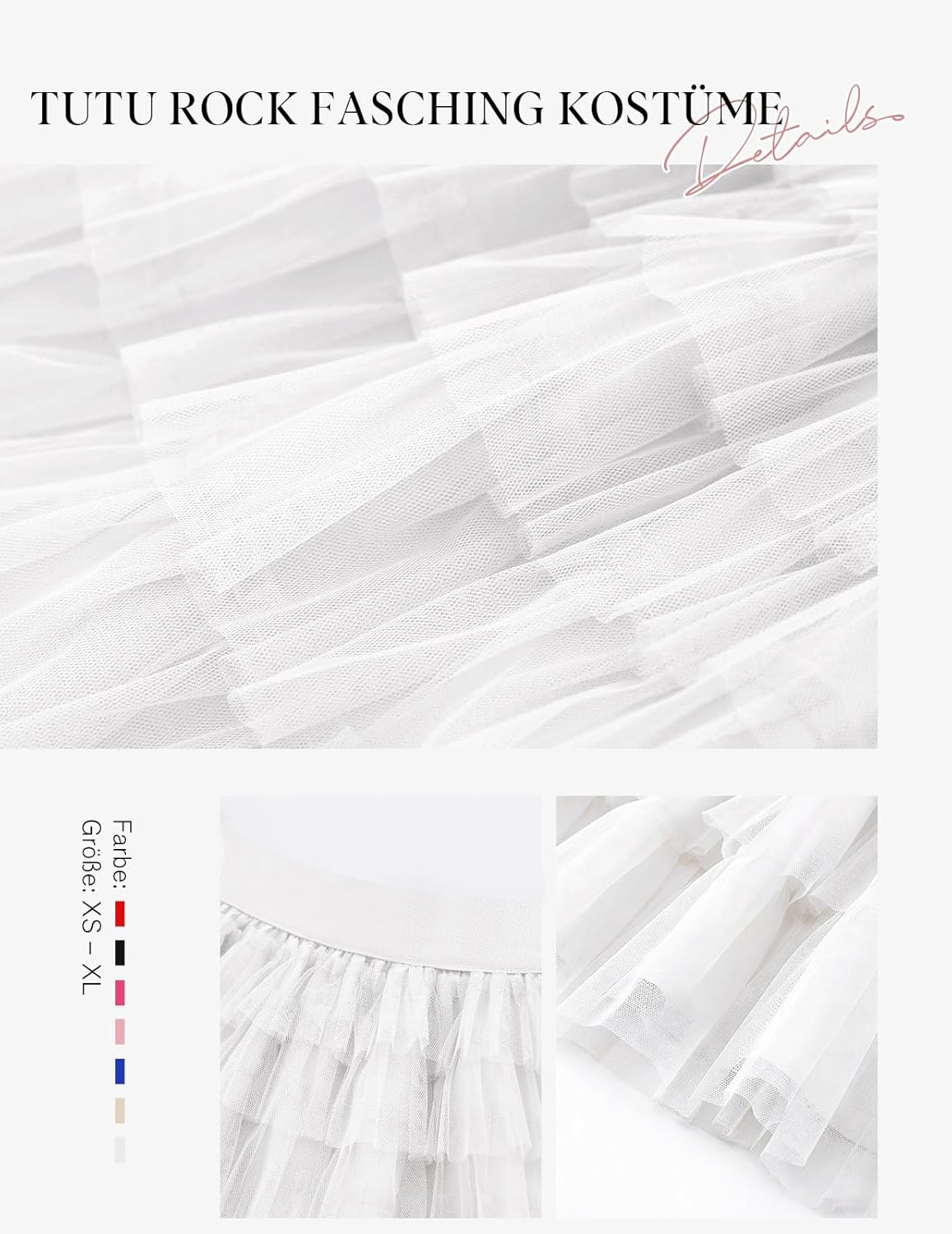 Bbonlinedress Women Mini Tulle Mesh Skirt Tutu Adults 2026 Tiered Layered A Line Skirts Cute Ruffle High Waisted - Image 5