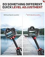 Vista 2 de IFOOTAGE Tripod Leveling Base Aluminum Alloy Leveler Adjusting Plate Compatible with Canon,Nikon,and DSLR Cameras with 3/8" Thread, Tripods &