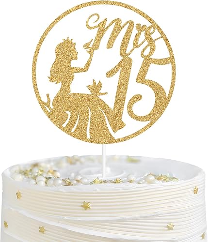 Spanish Mis 15 - Decoración para tartas Mis Quince Años, Mis Membrillo, Decoración para tarta de cumpleaños 15, Hello 15, decoración de fiesta de