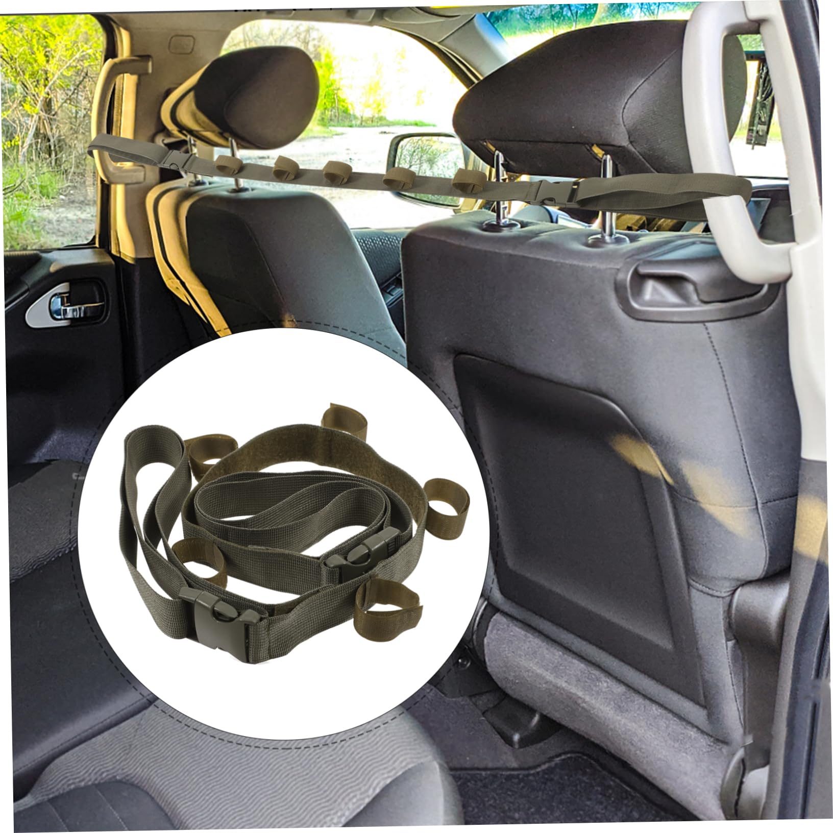 TOYANDONA 4 Sätze Auto Angelrutenhalter Elastisch Gestell Montiert Wicklung Rostfrei Stangengurt Für Auto Angelrutenhalter Für Fahrzeugmontage Angelruten-gürtel-rutenhalter Nylon 2 Stück * 4