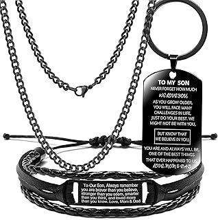 Inspirational Bracelets Engraved, Personalized Gifts to My Son, to My Daughter Husband Wife Bracelet, Son Bracelet from Mom and Dad, Son Gift for Graduation, birthday