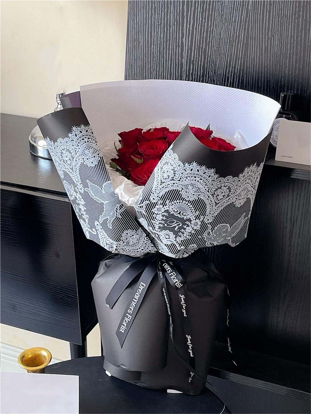 Carta da regalo for fiori per Carta Alimentare | Carta da regalo for carta artigianale fai da te(Red)