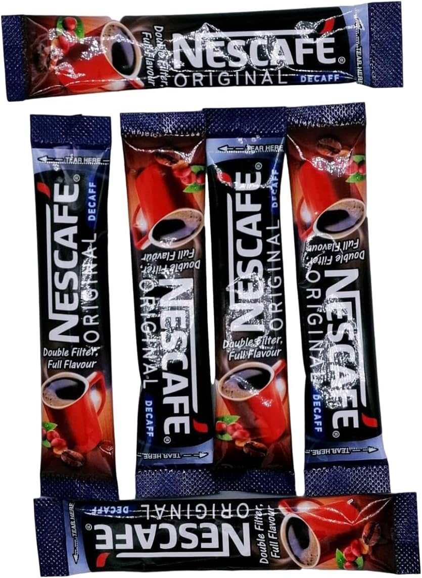 50 x 2g NESCAFE Original DECAFF Instant Coffee Sticks Decaffeinated Sachets Packs
