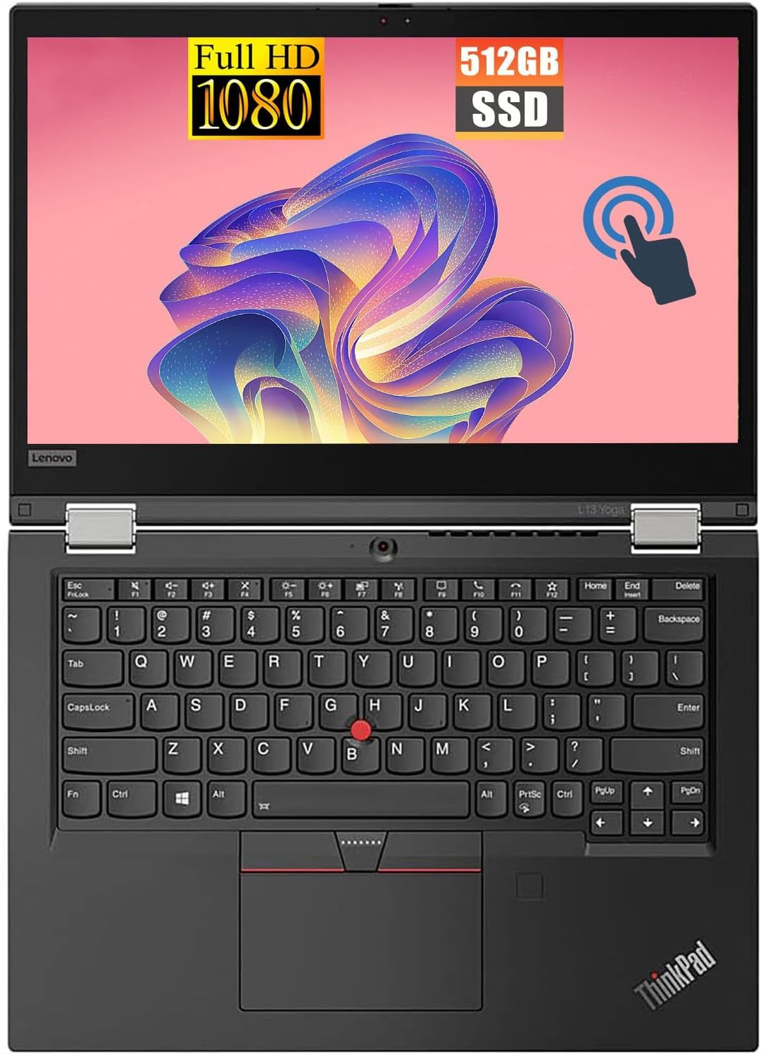 Lenovo Laptop ThinkPad L13 Yoga Gen 2, portátil con pantalla