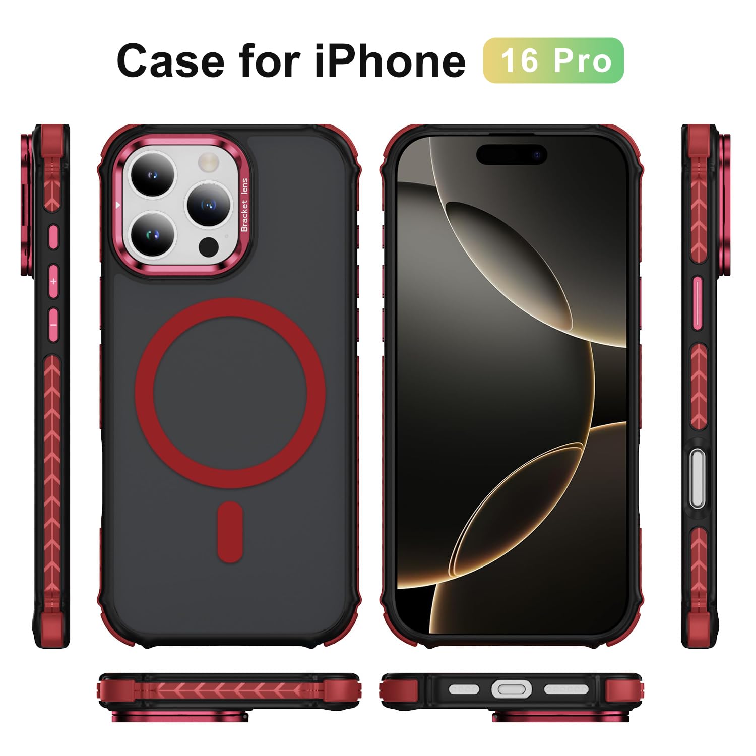 AENLIG Magnétique Coque Pour IPhone 16 Compatible Avec